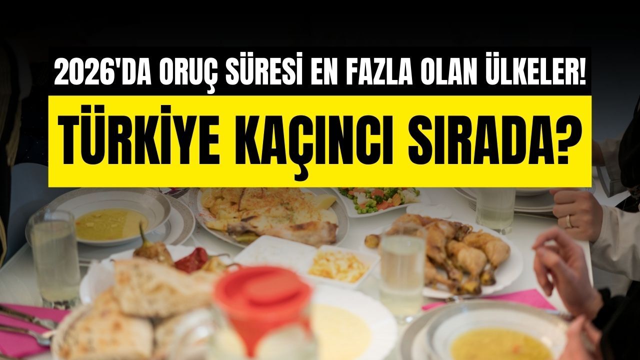 2026’da oruç süresi en fazla olan ülkeler! Türkiye kaçıncı sırada?