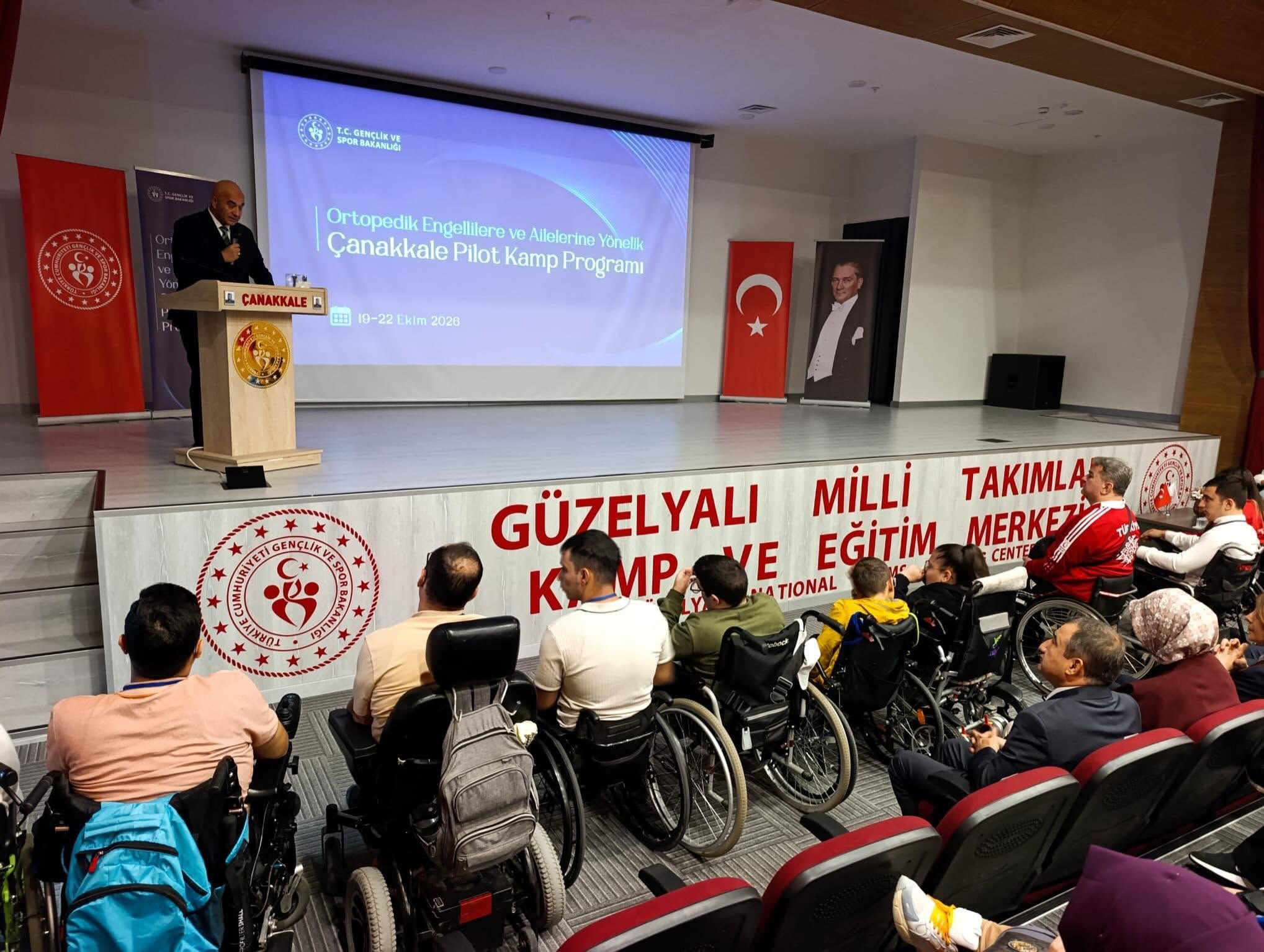 Çanakkale’de Engelli Gençlere Yönelik Pilot Kamp Programına Sağlık Desteği