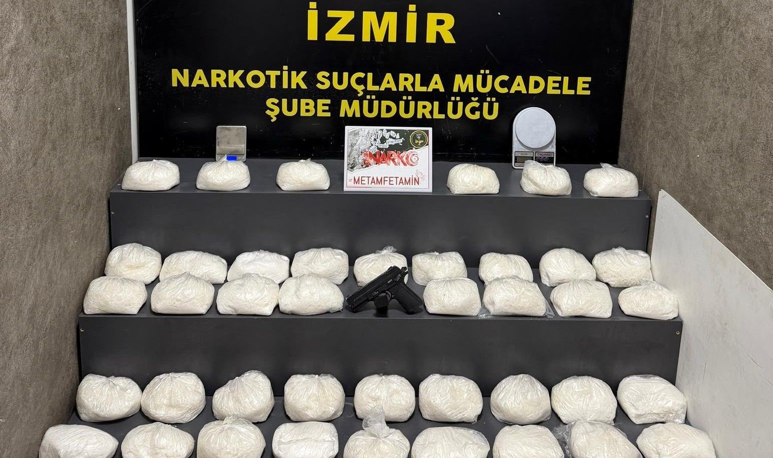 32 kilo metamfetamin maddesi ele geçirildi